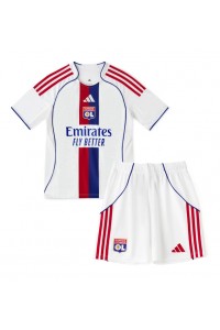 Fotbalové Dres Olympique Lyonnais Dětské Domácí Oblečení 2025-26 Krátký Rukáv (+ trenýrky)